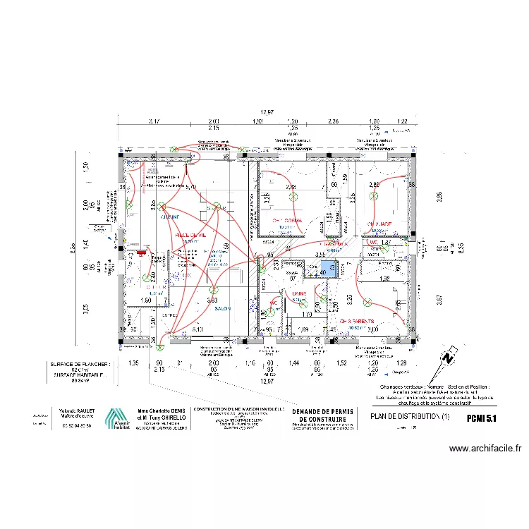 RAULET. Plan de 