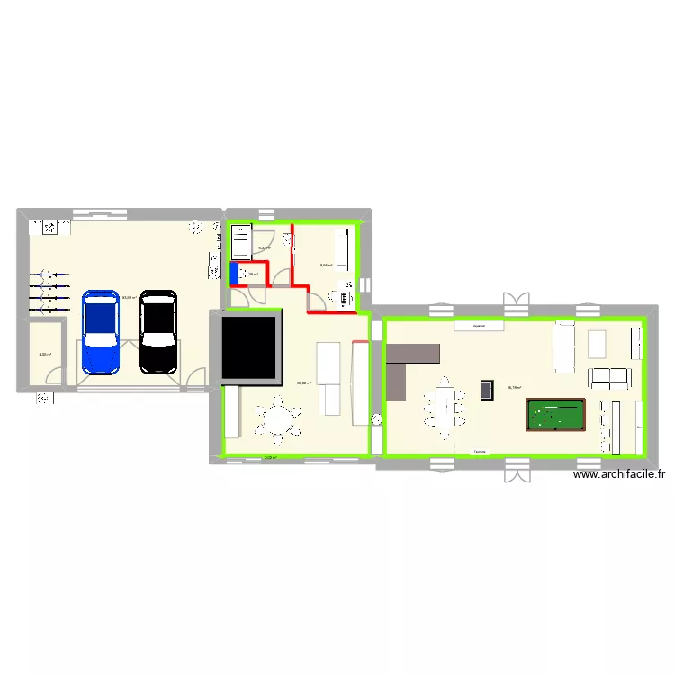 RDC etage neurdeusiere 31-08 1/4 TOURNANT. Plan de 9  et 180 m²