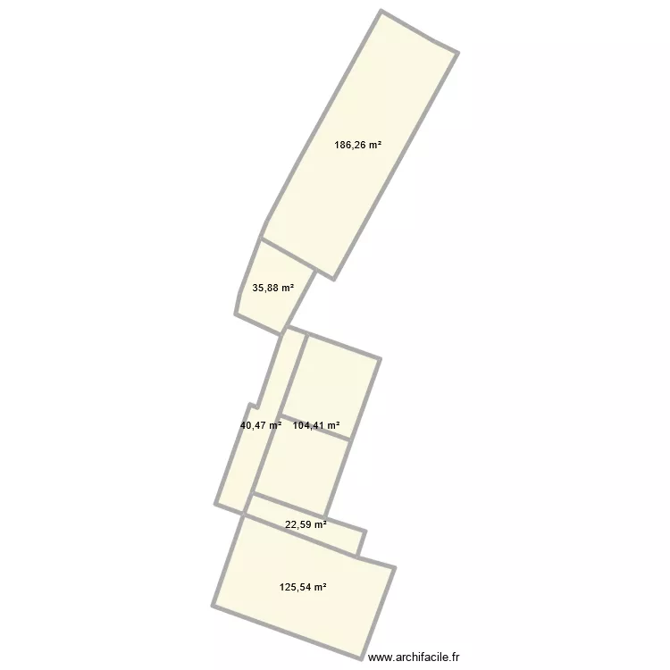 plan curie primaire. Plan de 6  et 515 m²