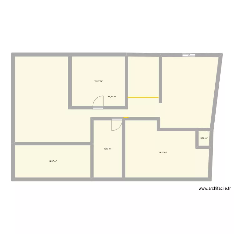 Cab Fronti. Plan de 6 et 130 m² Cab Fronti. Plan de 6 et 130 m²