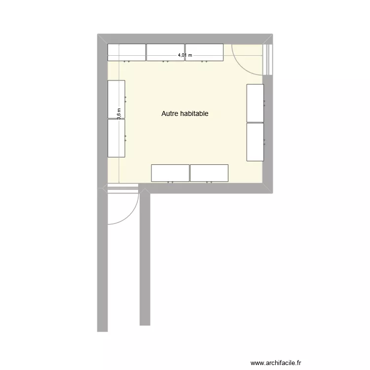 r&eacute;serve Epis'sol. Plan de 1  et 14 m²