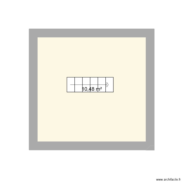 alan grenier. Plan de 1 pièce et 10 m2
