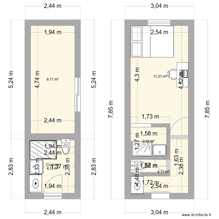 RENO RDC OCTOBRE 2025. Plan de 5 pièces et 31 m2