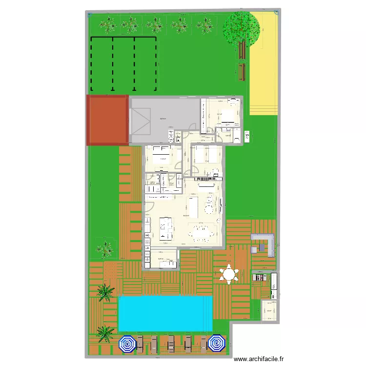 MAISON ALEXANDRE APRES TRAVAUX TER. Plan de 