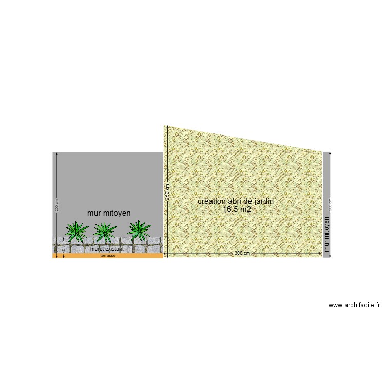  plan de coupe de profil. Plan de 0 pièce et 0 m2