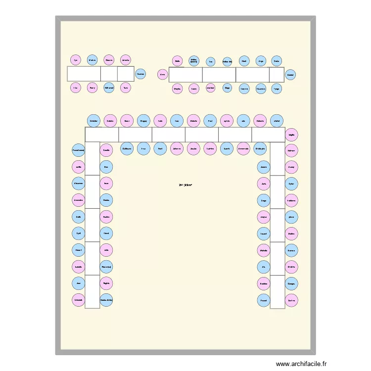 plan mariage. Plan de 