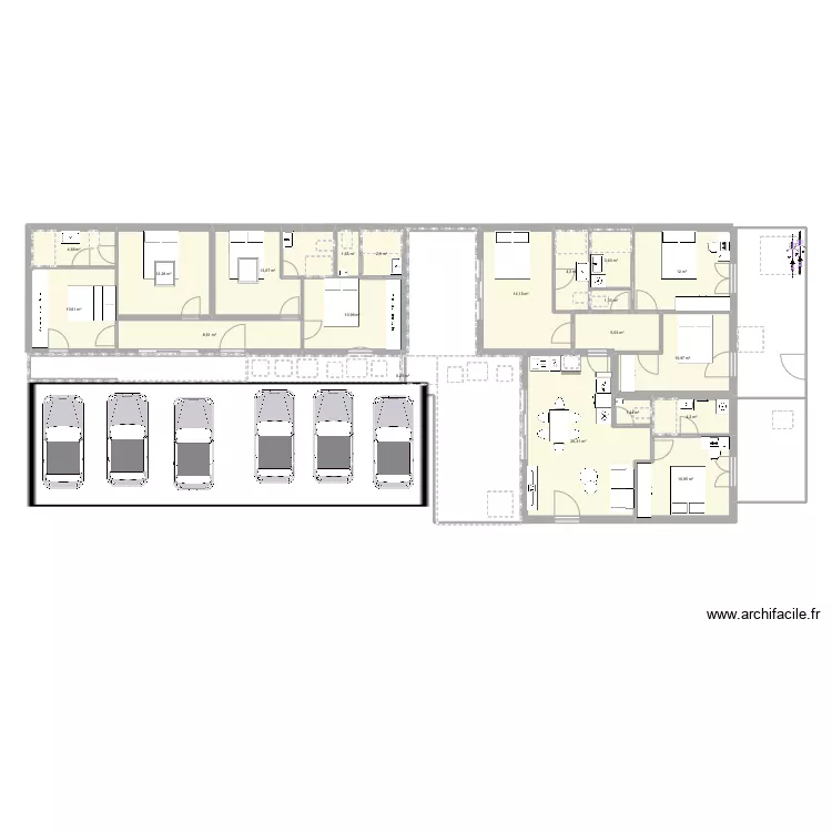 PL 18 8 CHAMBRES. Plan de 