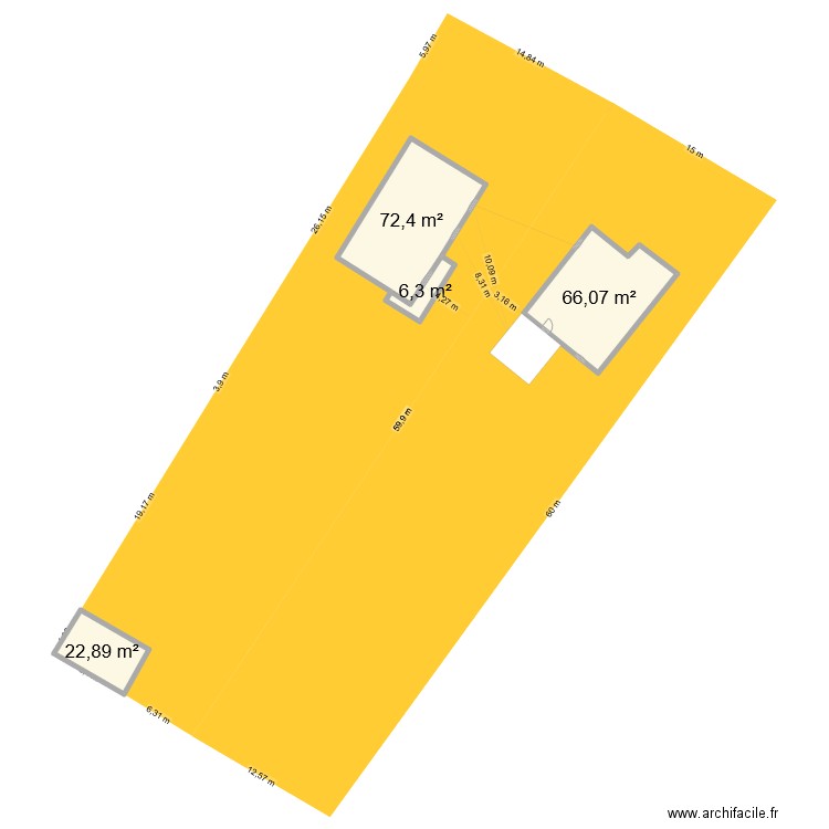 plan 14 et 16. Plan de 4 pièces et 168 m2