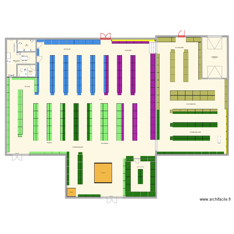Bergerac V2.0. Plan de 5 pièces et 806 m2