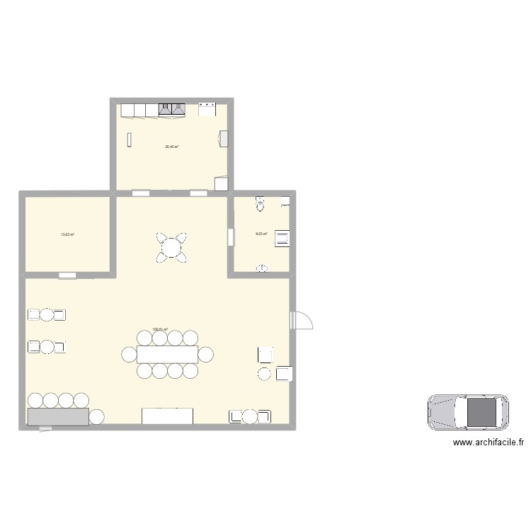olivia. Plan de 4 pièces et 144 m2