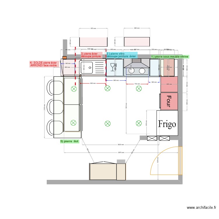 cossonay cuisine 2. Plan de 0 pièce et 0 m2