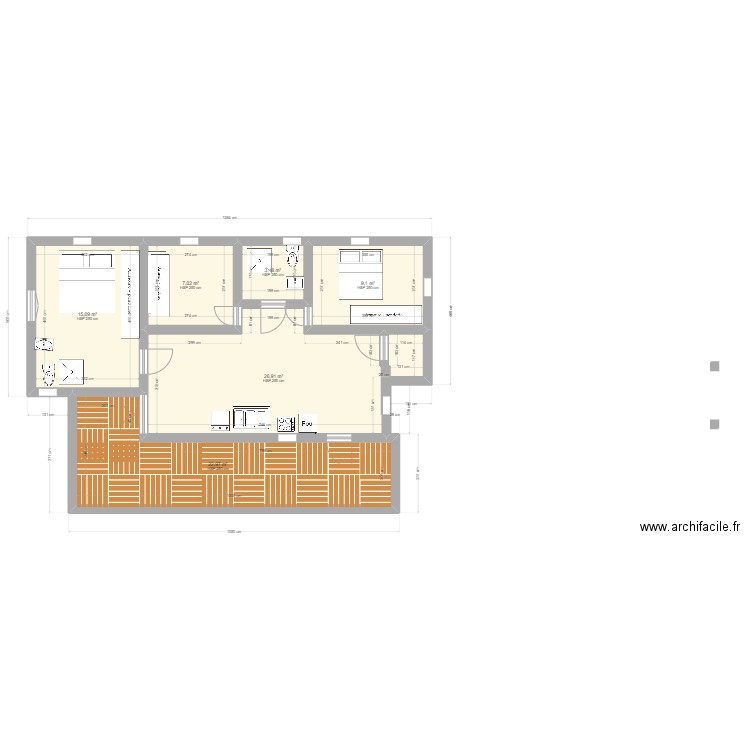 francine. Plan de 0 pièce et 0 m2