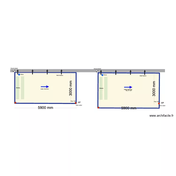 robert hanson. Plan de 2  et 36 m²