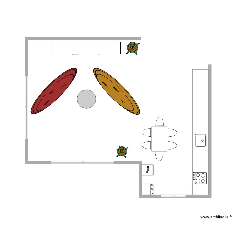 meridienne 4.20m. Plan de 0 pièce et 0 m2