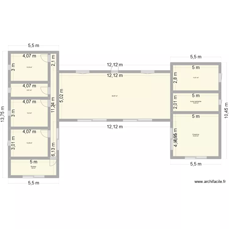 MAISON JABOR. Plan de 