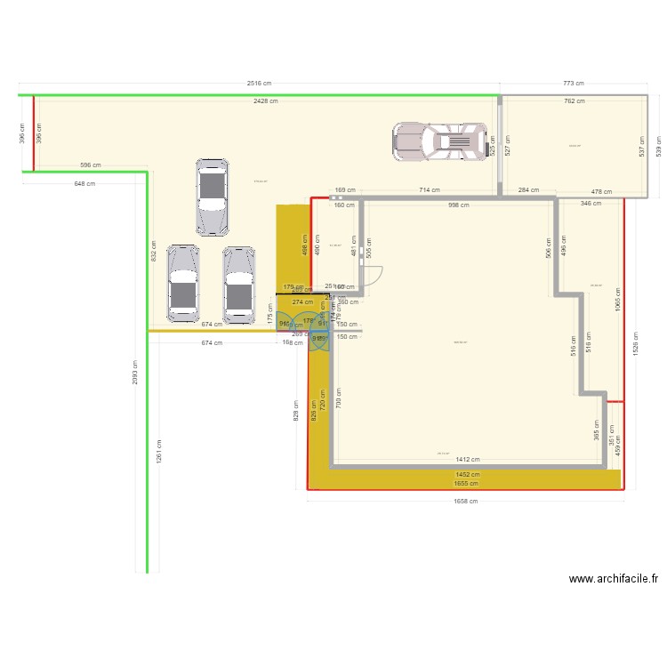 ENTREE 2. Plan de 6 pièces et 455 m2