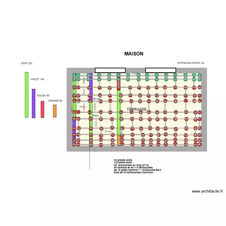 TERRASSE LAMBOURDES ET PLOTS 27 10 2026. Plan de 1 Pièce et 22 m²