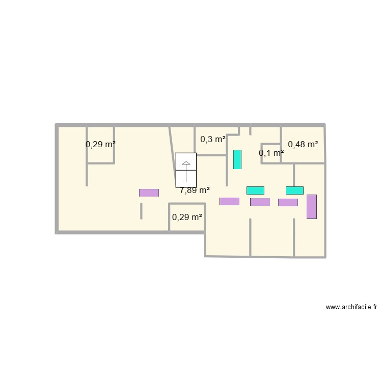 Plan Fnac étage. Plan de 0 pièce et 0 m2