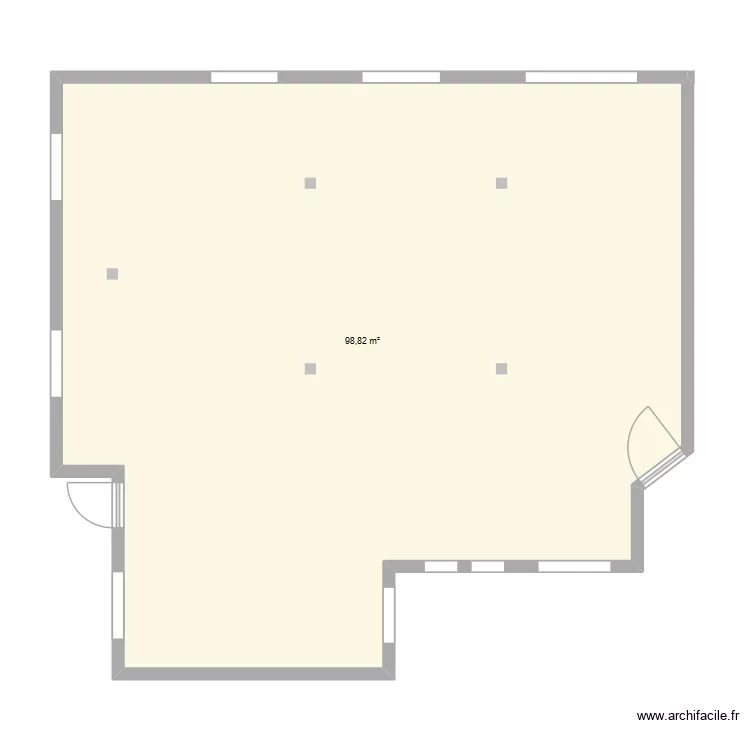 monplan. Plan de 1  et 99 m²