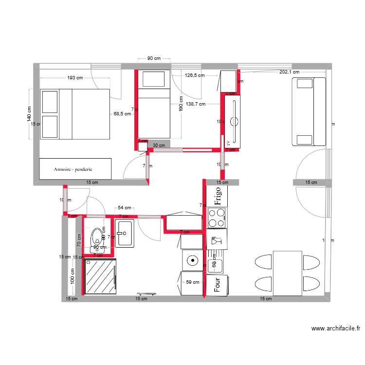A.L. Plan 3. Plan de 0 pièce et 0 m2
