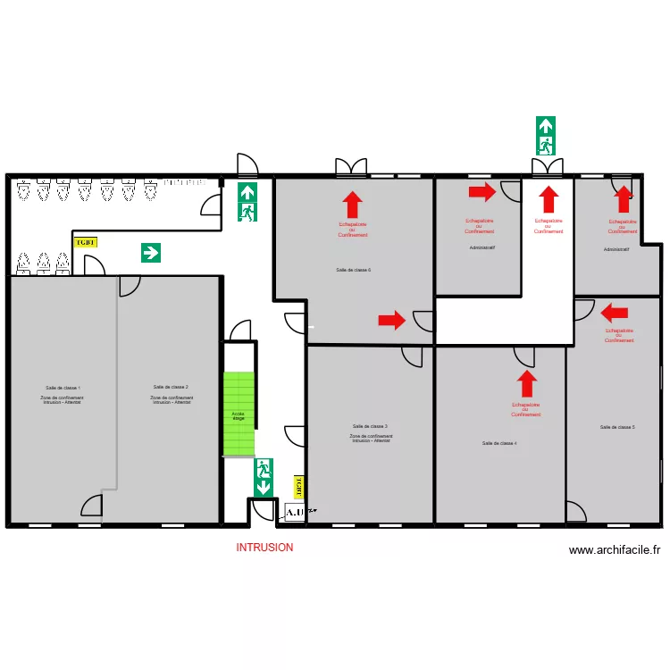 Olivier RDC - attentat 2. Plan de 11 et 3044 m² Olivier RDC - attentat 2. Plan de 11 et 3044 m²