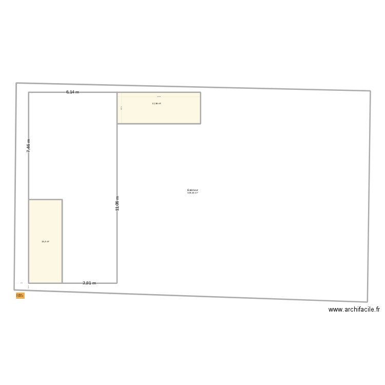 Toulouse. Plan de 3 pièces et 383 m2