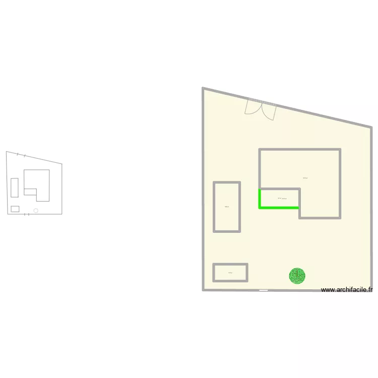 plan maison & jardin. Plan de 