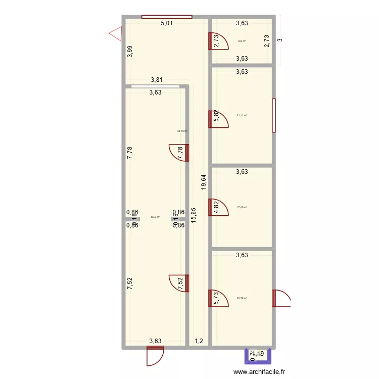 plan miellerie. Plan de 
