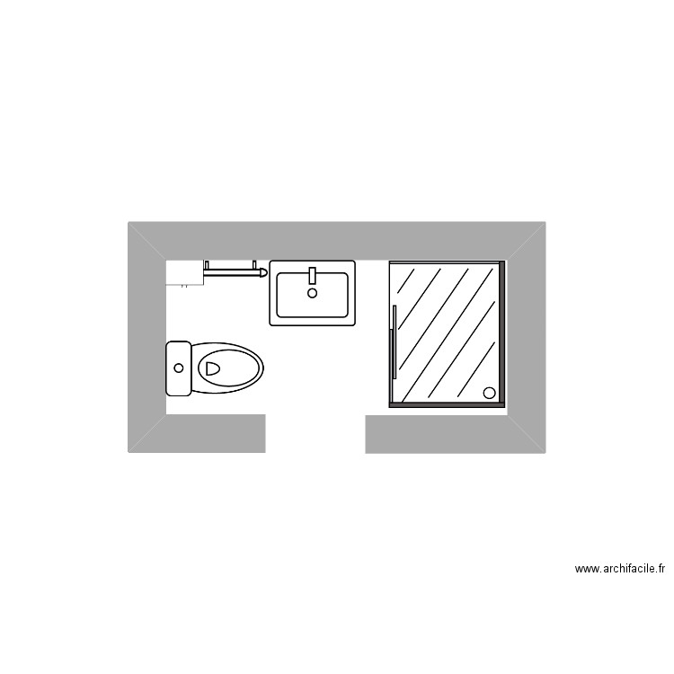 SdB RDC. Plan de 0 pièce et 0 m2