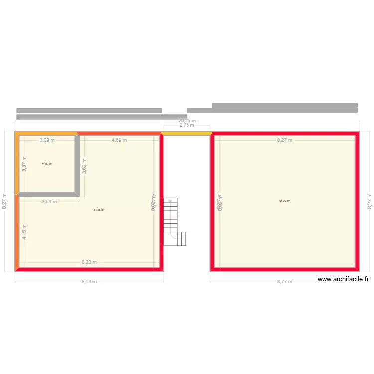 R1 MAISON. Plan de 3 et 126 m² R1 MAISON. Plan de 3 et 126 m²