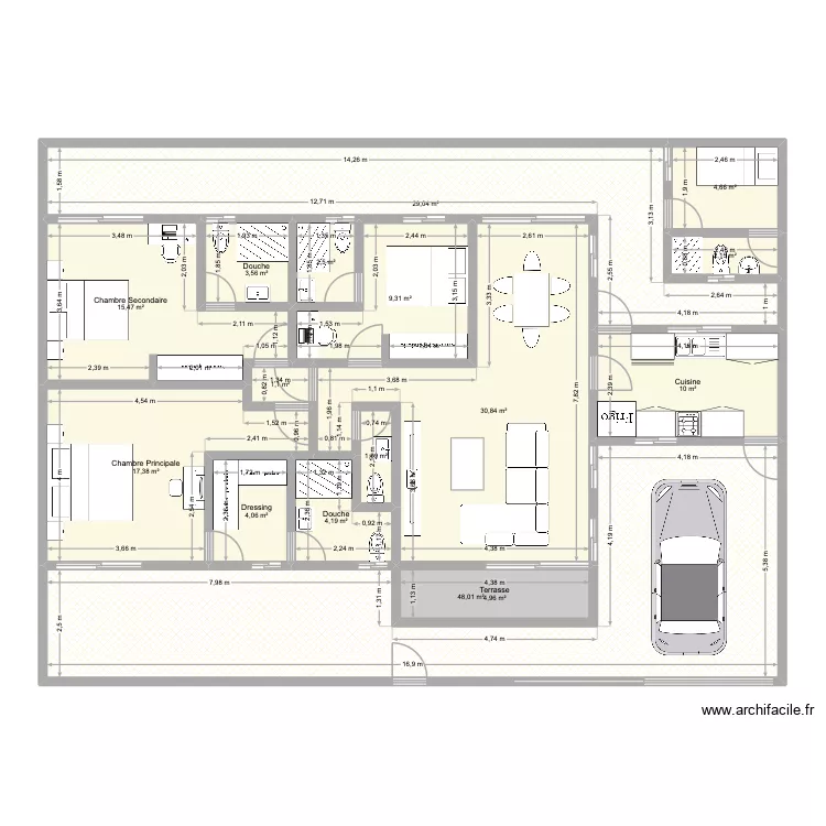 Villa Maison Rosier 1. Plan de 16  et 189 m²