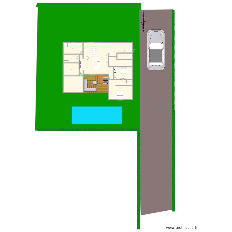 La villa des GOATS. Plan de 7 pièces et 366 m2