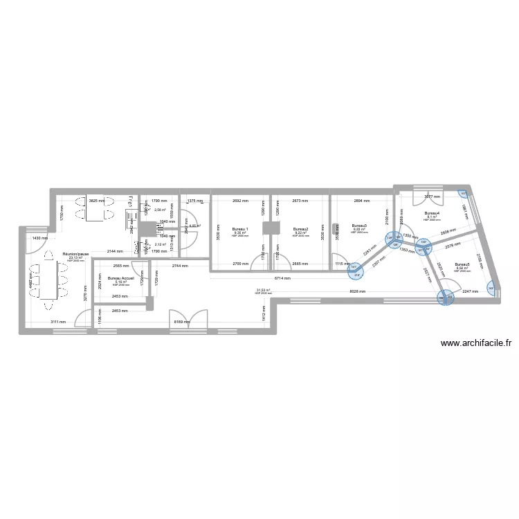 CAFPI_Prop5 Bureaux. Plan de 15 et 112 m² CAFPI_Prop5 Bureaux. Plan de 15 et 112 m²
