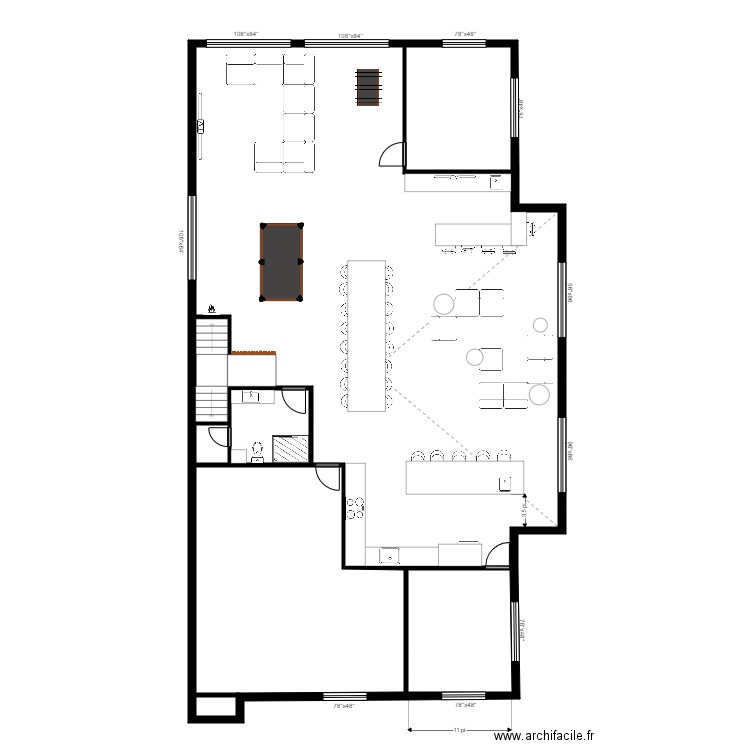 grondin garage Bon. Plan de 6 pièces et 225 m2