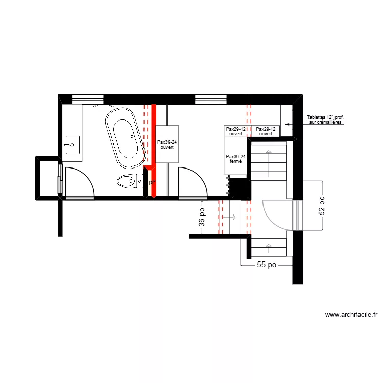 Croteau 3. Plan de 4 et 13 m² Croteau 3. Plan de 4 et 13 m²