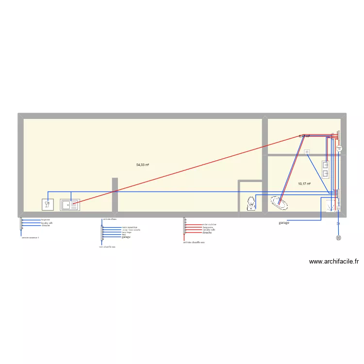 plomberie maison. Plan de 3 et 71 m² plomberie maison. Plan de 3 et 71 m²