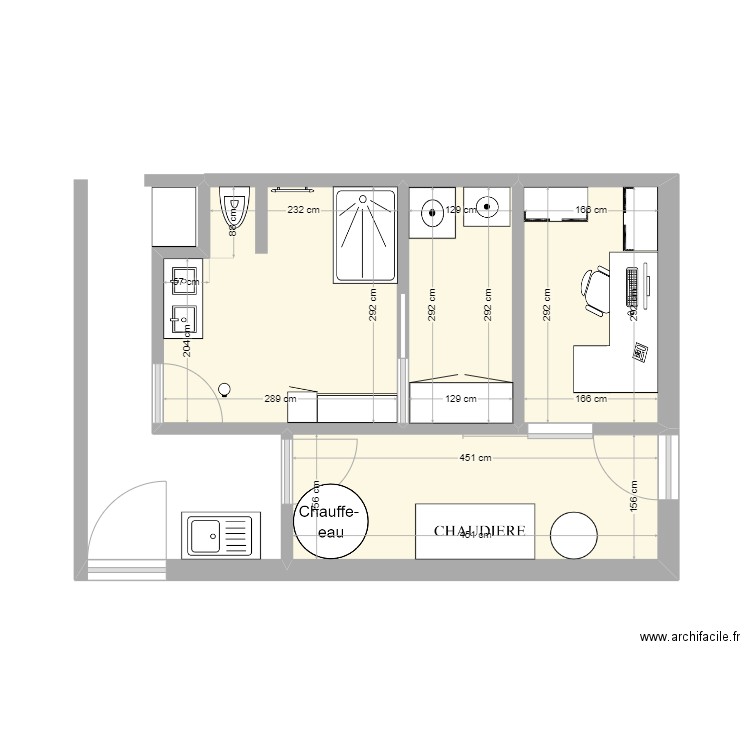 salle de bain 2. Plan de 0 pièce et 0 m2