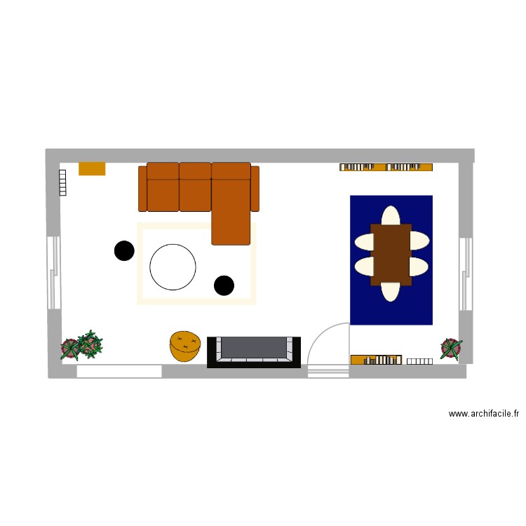 Plan salon. Plan de 0 pièce et 0 m2