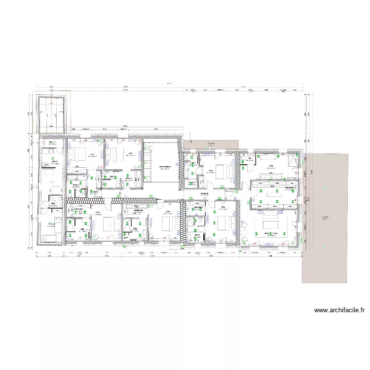 LES SALINS ETAGE. Plan de 