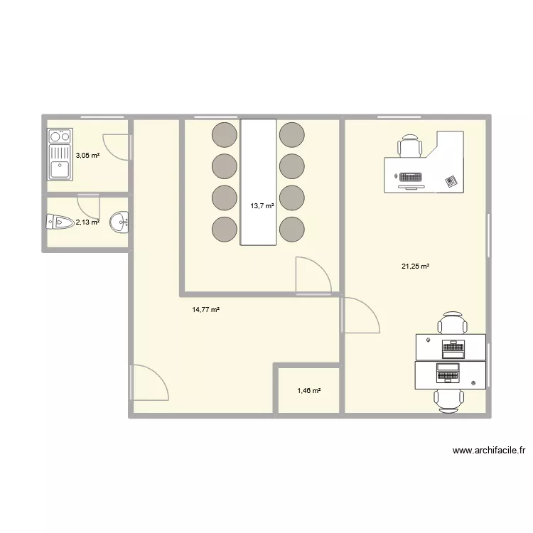 snfe dakhla. Plan de 6 Pièces et 56 m² snfe dakhla. Plan de 6 Pièces et 56 m²