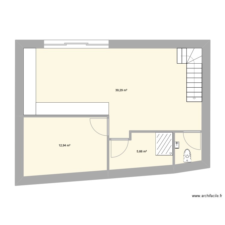nouvel étage test. Plan de 7 pièces et 119 m2