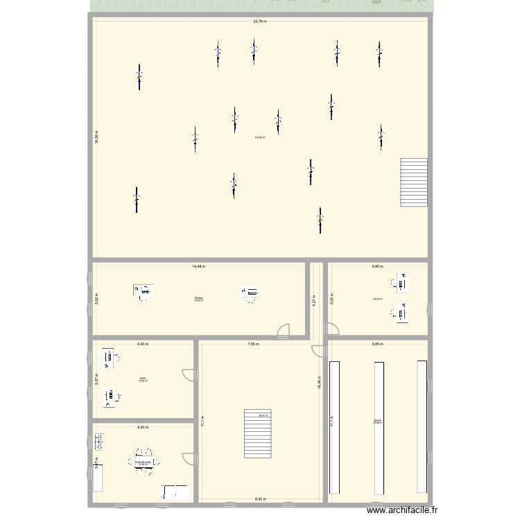 Halle. Plan de 0 pièce et 0 m2