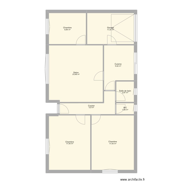NOUVION . Plan de 0 pièce et 0 m2