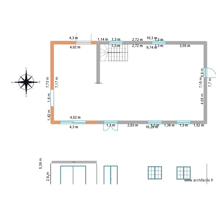 extension 2. Plan de 0 pièce et 0 m2