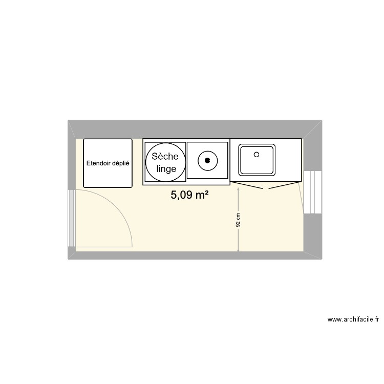 BUANDERIE. Plan de 0 pièce et 0 m2
