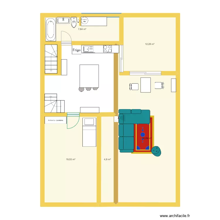 Appart Racine. Plan de Appart Racine. Plan de