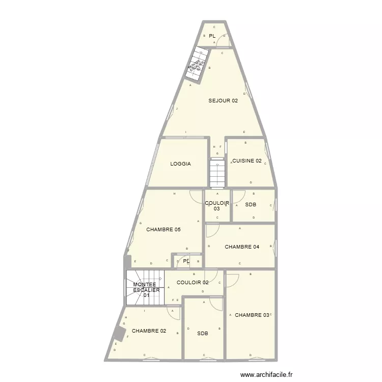 PLAN ETAGE CAPITNAINE PLB. Plan de 