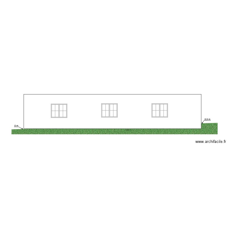 PLAN COUPE LONGITUDINALE. Plan de 0 pièce et 0 m2