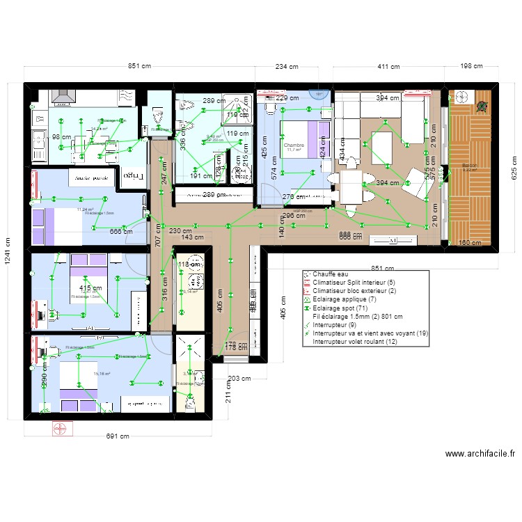  LES IBIS 2EME dernier 21/07/24 éclairage. Plan de 0 pièce et 0 m2