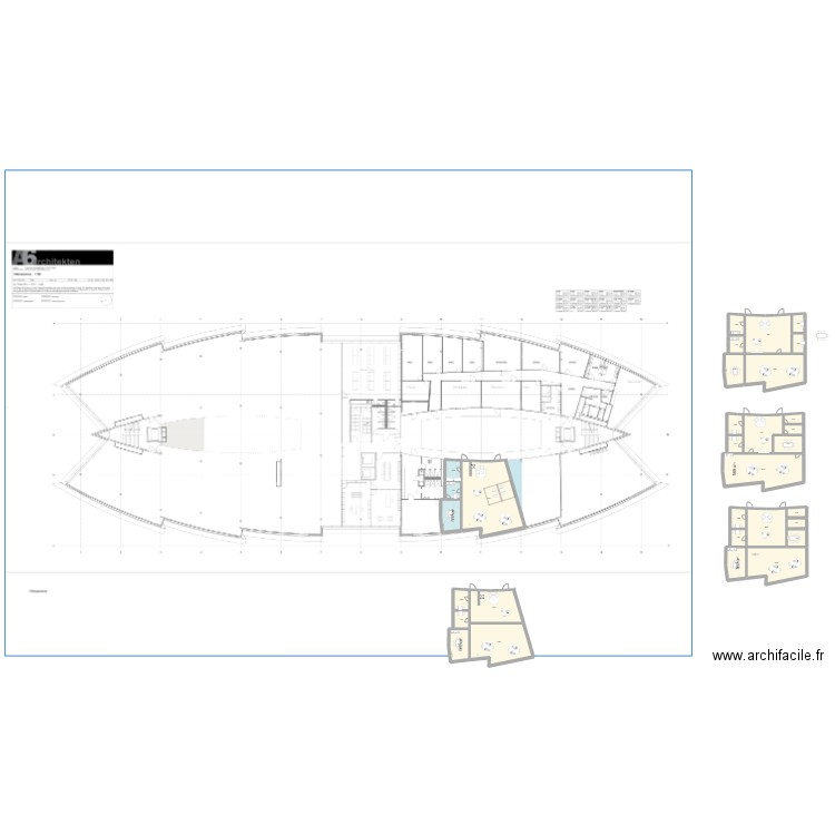 Sursee . Plan de 31 pièces et 864 m2